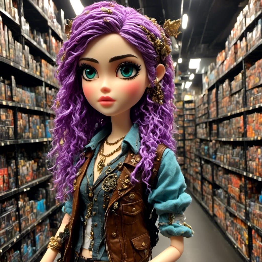 Adorable Chibi Fantasy Portrait in 2D/3D Style