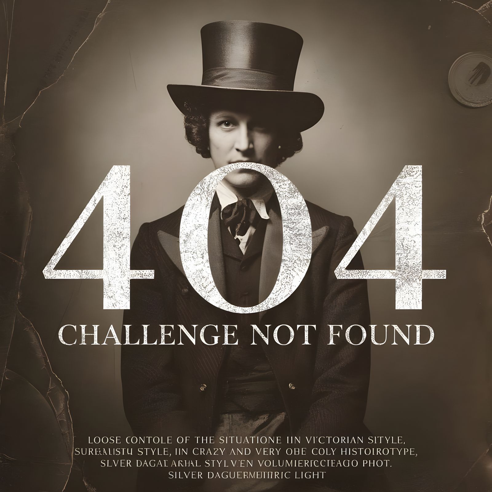 Bizarre Victorian Surrealist Photo in Sepia