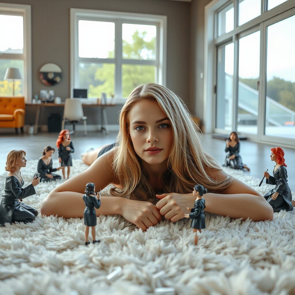 Surreal Beauty: Miniature Artists Apply Makeup