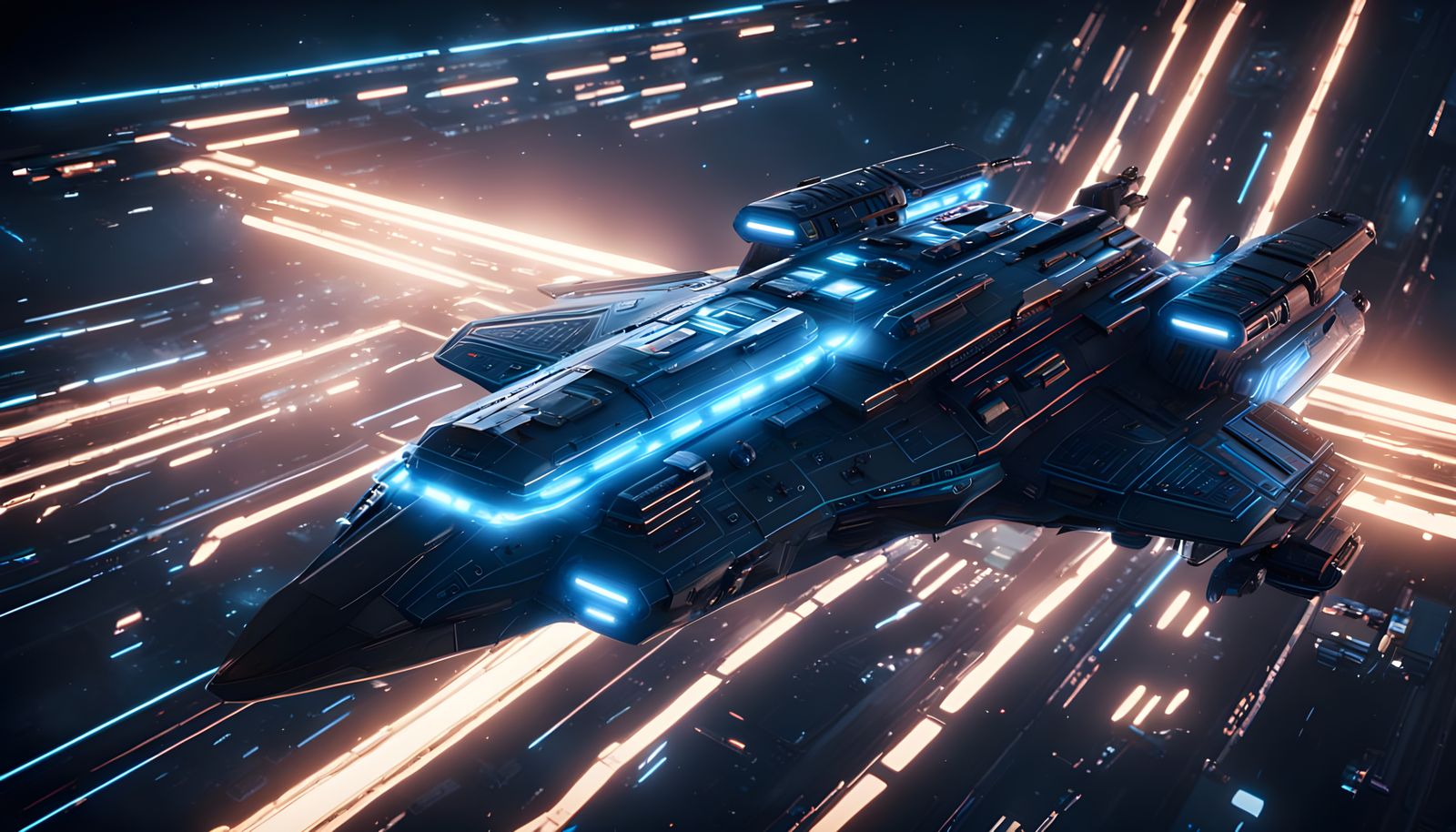 Interdimensional Spaceship in Hyper-Realistic Detail