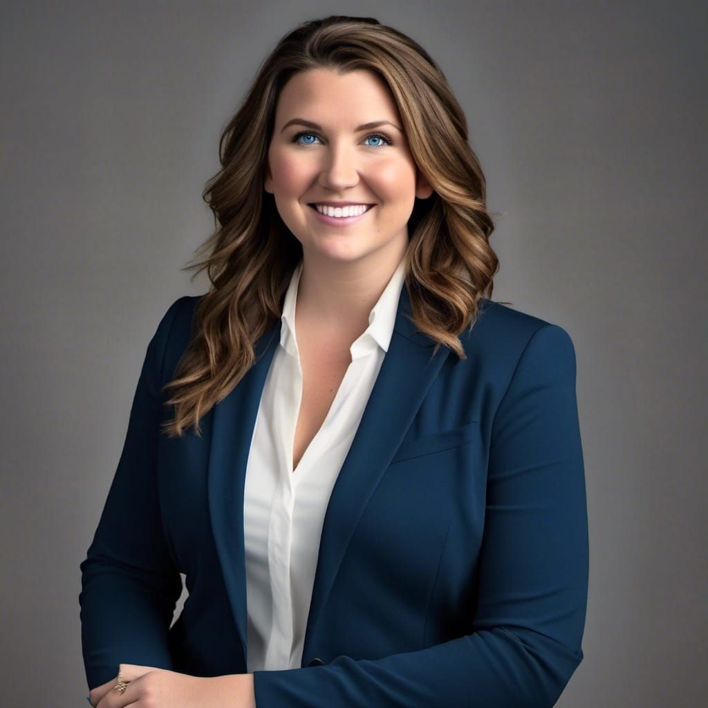 Elegant Businesswoman Corporate Headshot in Photorealistic S...