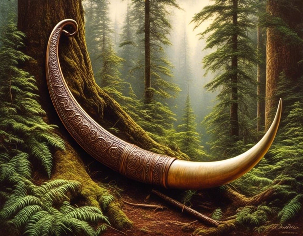 Ancient Drinking Horn in Staghorn Forest