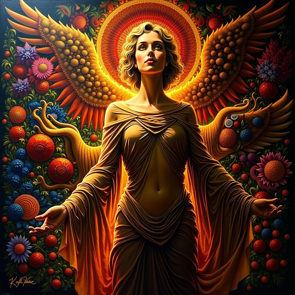 Masterpiece Painting of Beauty and Truth