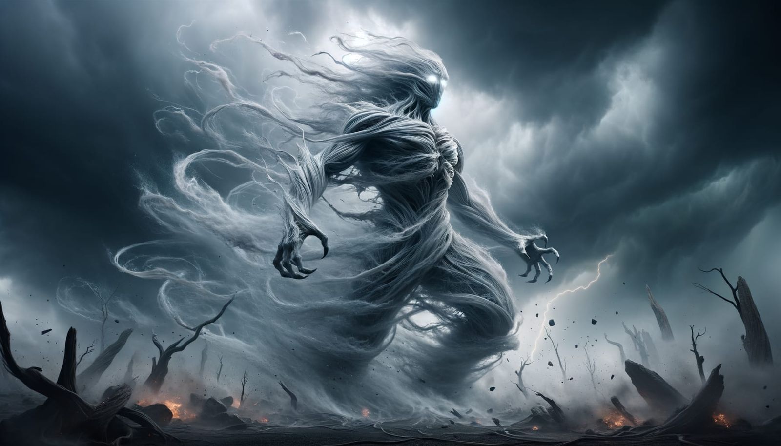 Storm Elemental Avatar Dominates Turbulent Landscape