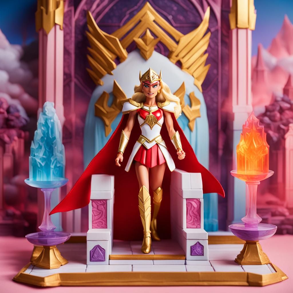 She-Ra Action Figure in Her Palace