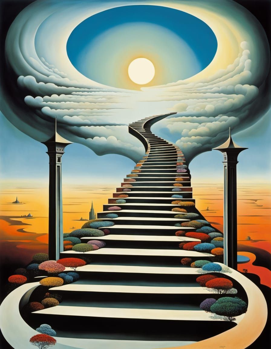 Surreal Landscape in Vibrant Colors