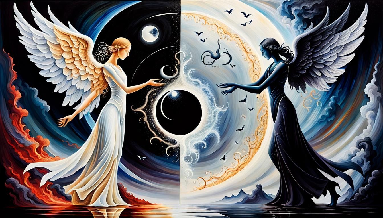 Angel and Demon: Iridescent Balance of Good and Evil