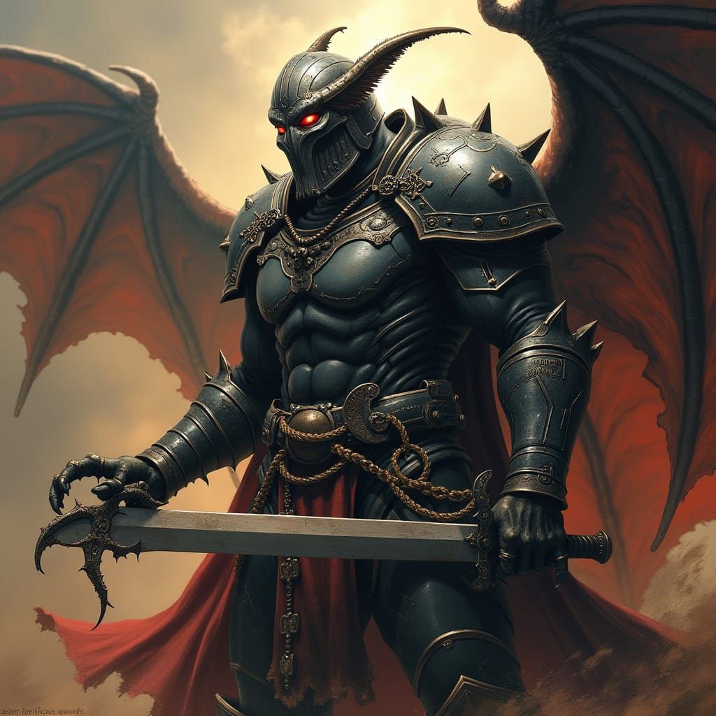 Grimdark Fantasy World in Dark Medieval Style