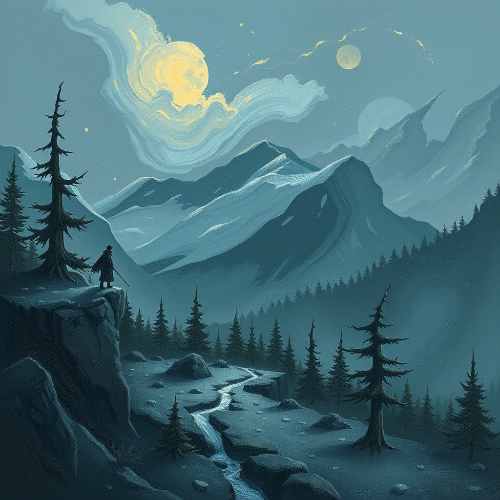 Abstract Image Based on Simple AI Prompt