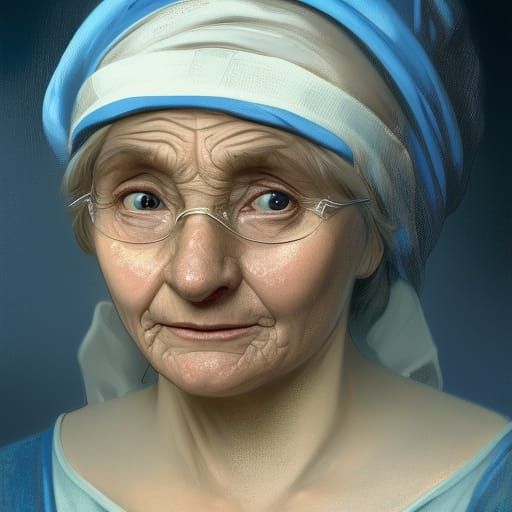 Medieval Baker Portrait in Hyperdetailed Digital Art