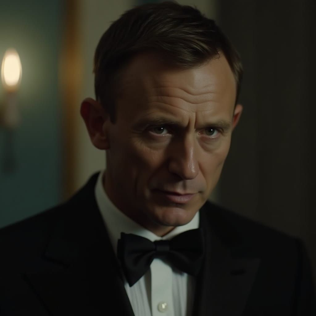 Epic James Bond Portrait in Cinematic Style