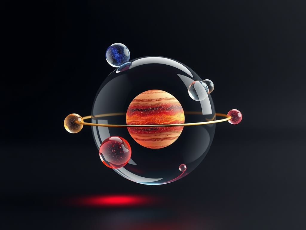 Solar System Made of Glass Spheres