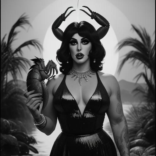 Cinematic Drag Queen with Lobster Still