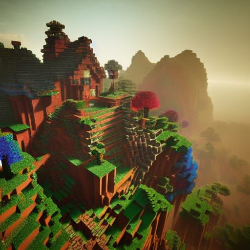 Detailed Minecraft Dreamscape in Unreal Engine