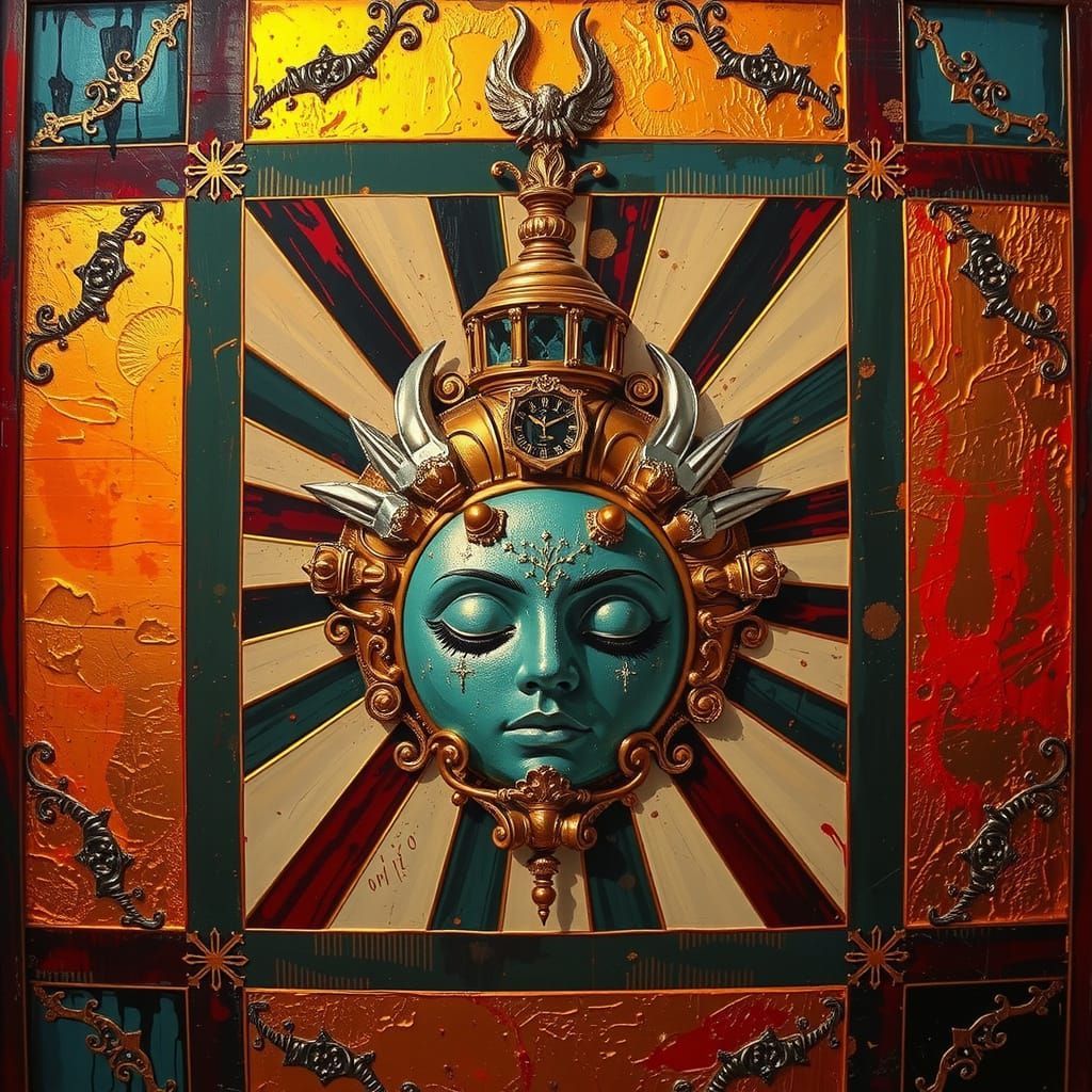 Hyperrealistic Maximalist Composition with Vivid Colors