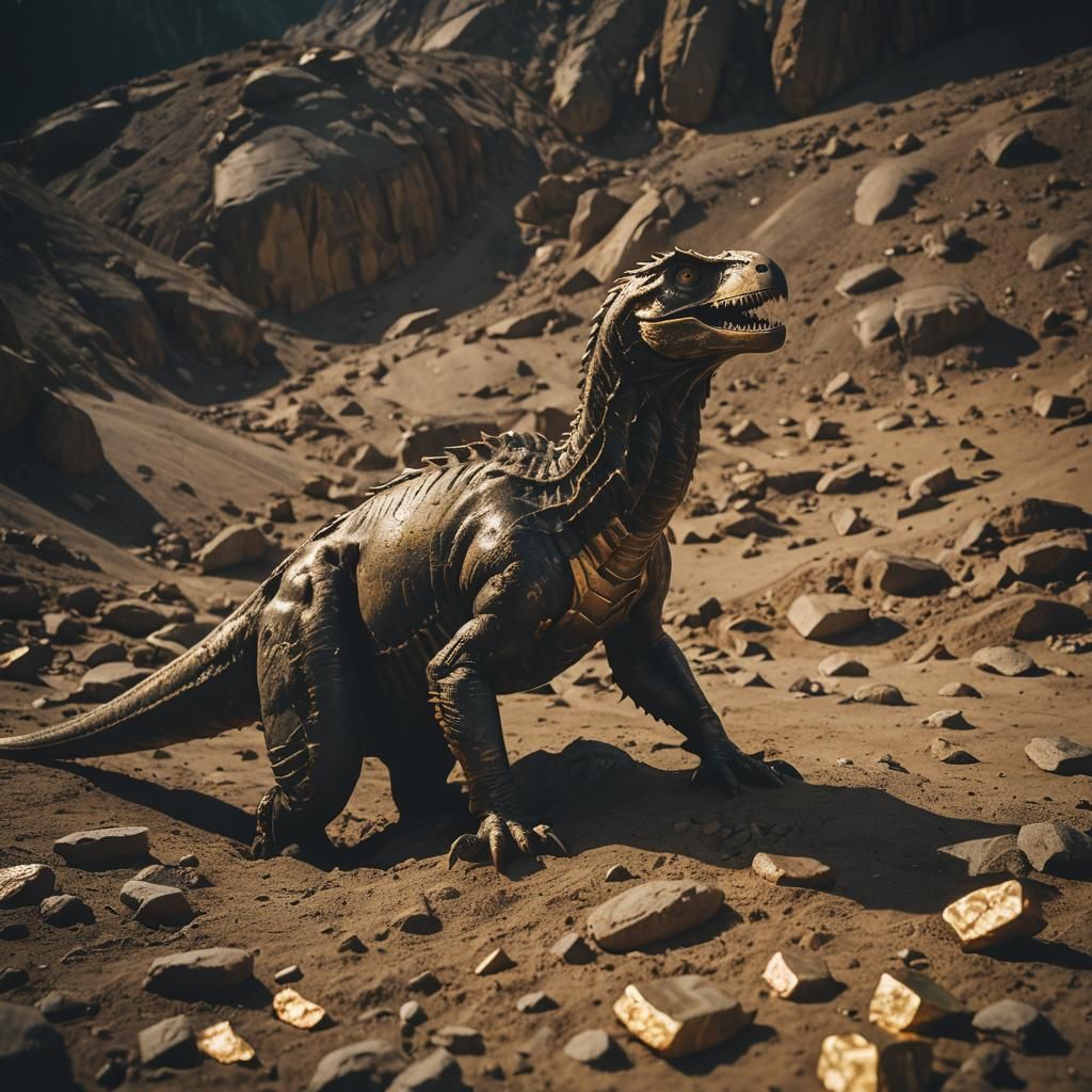 Cinematic Still: Mind's Weight in Gold