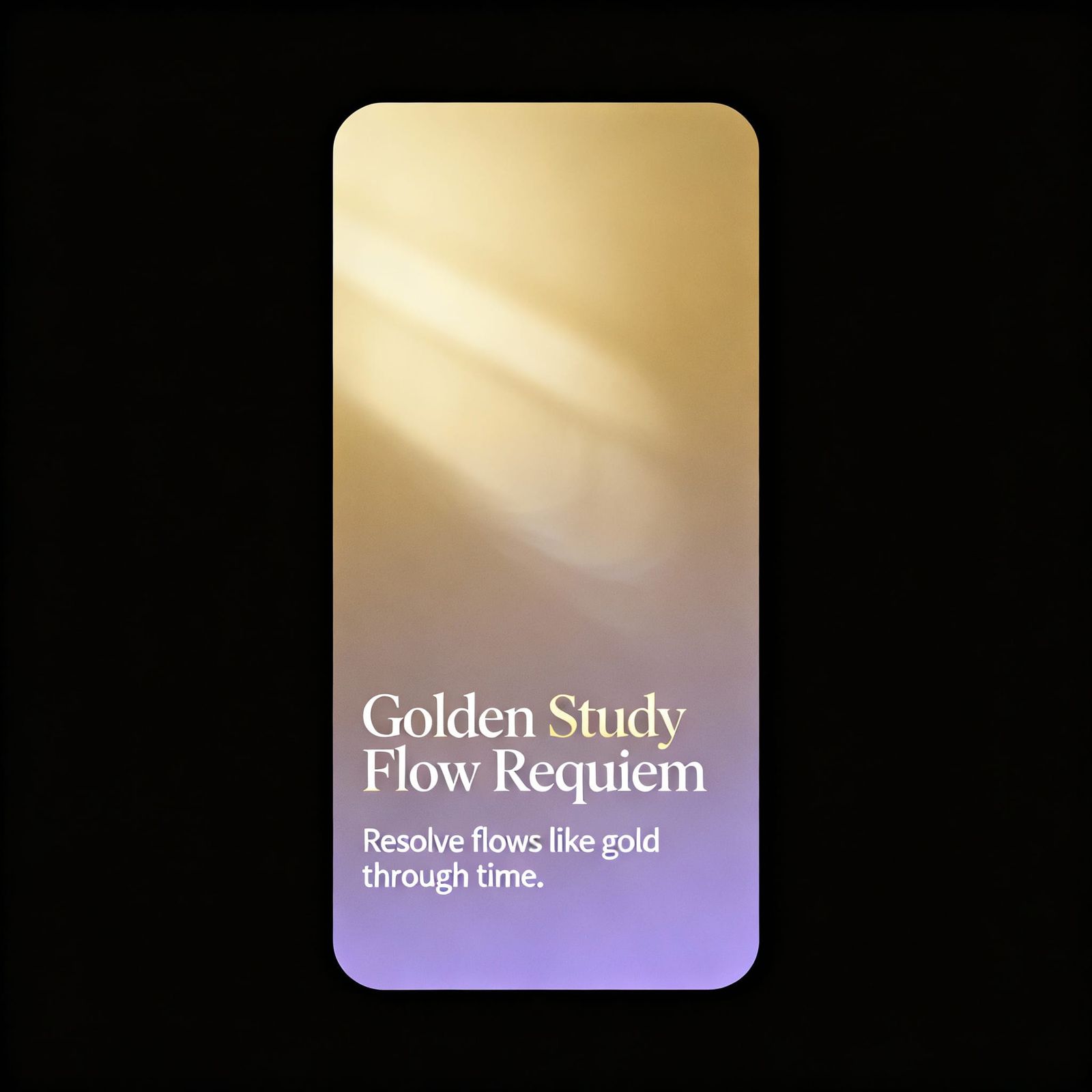 Minimalist Golden Dusk Gradient Phone Wallpaper