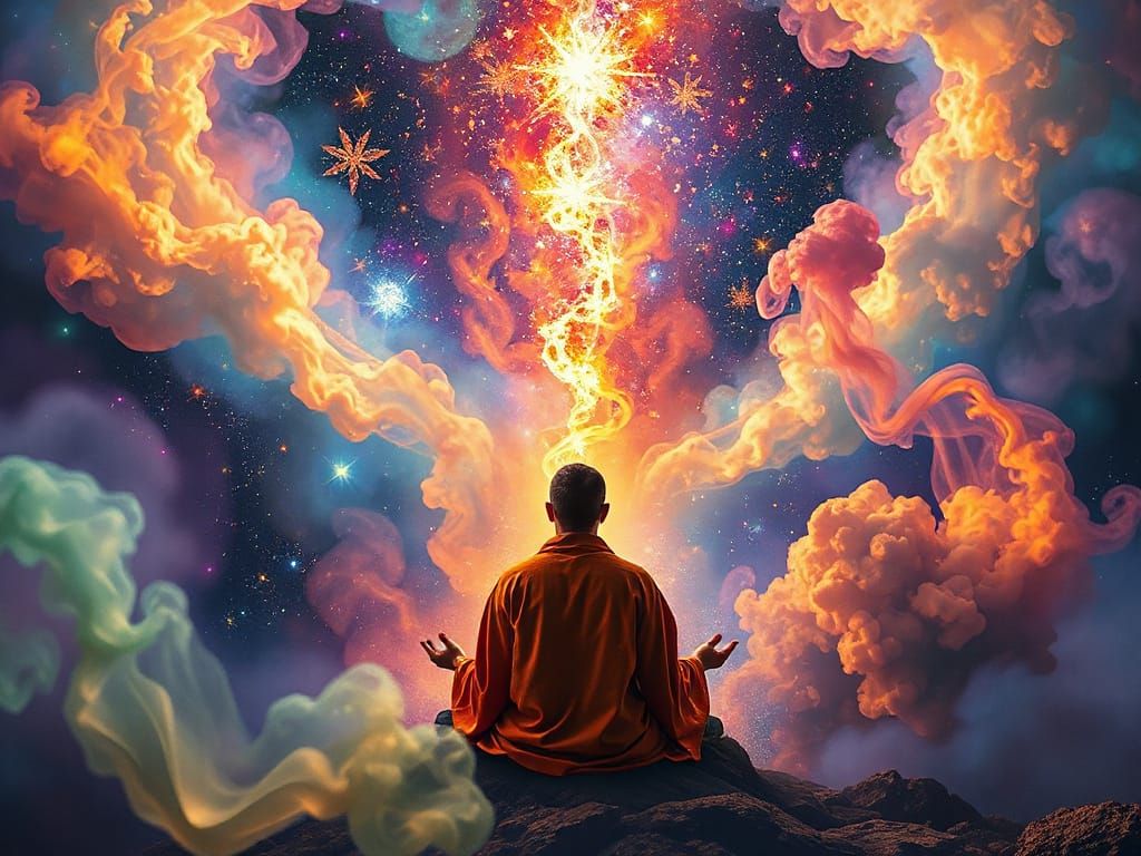 Stoners Transforming into Constellations in Psychedelic Gala...