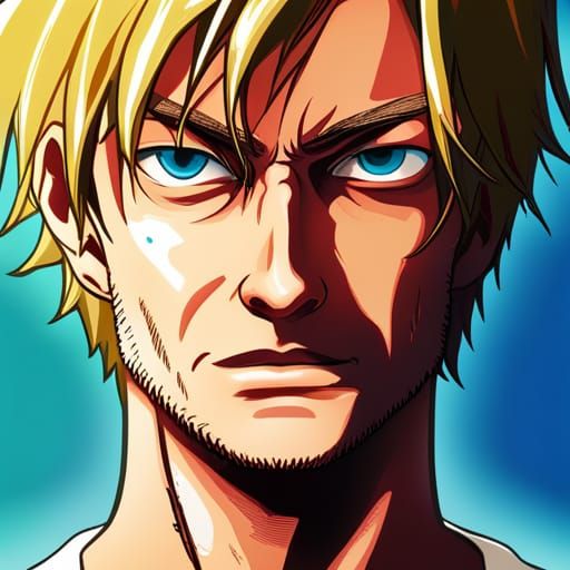 Hyperrealistic Splash Art of Sanji