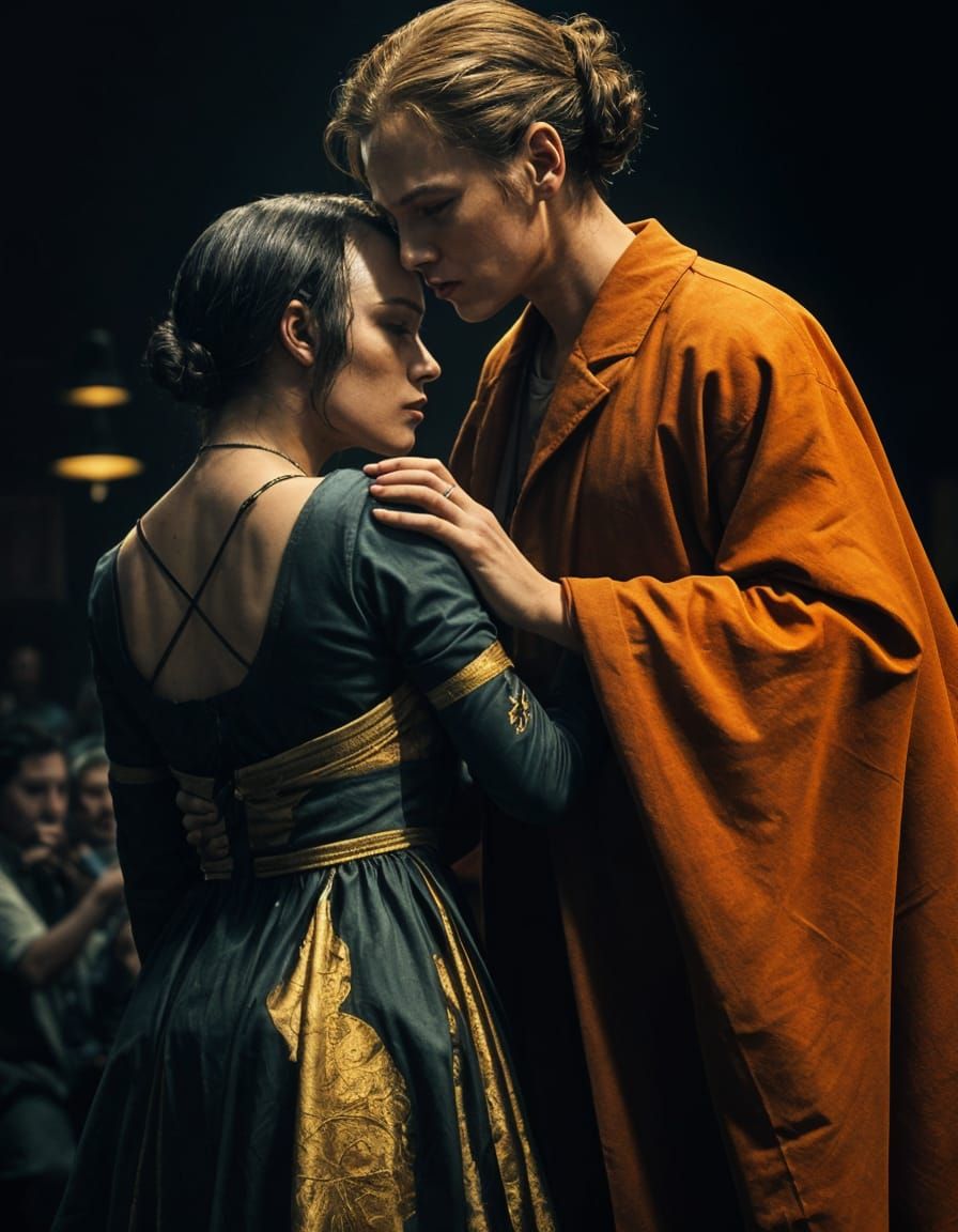 Siamese Twins in Sideshow: Cinematic Film Still