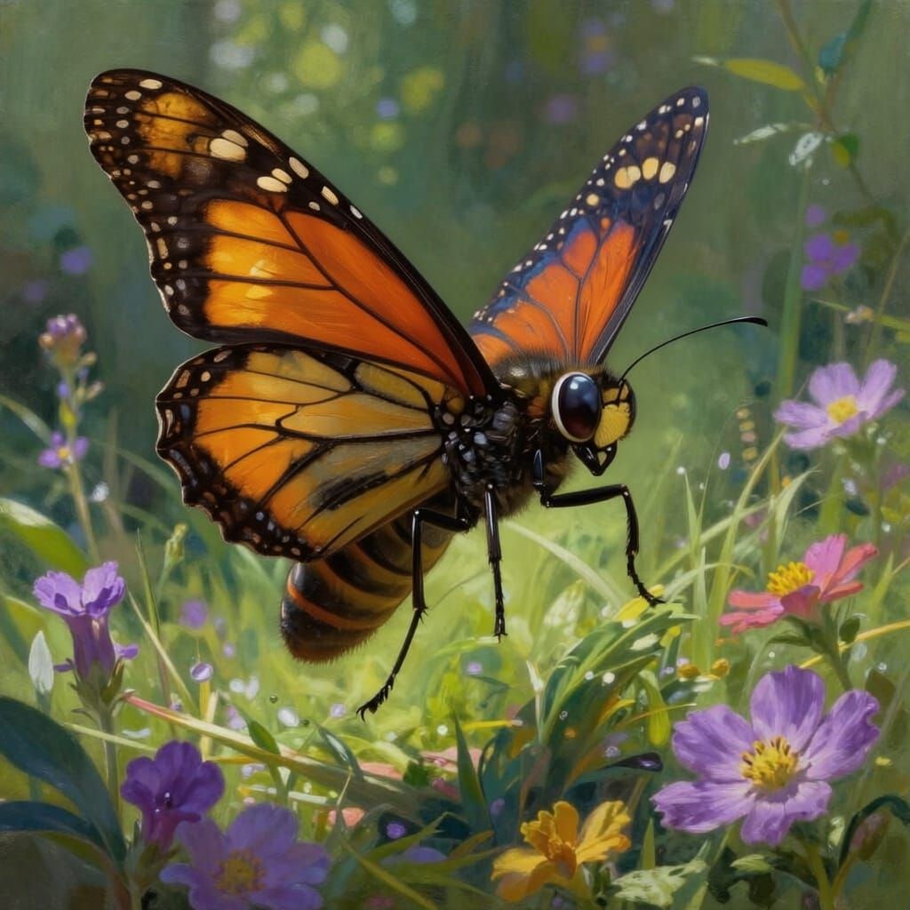 Venomous Hornet-Butterfly Hybrid Attacks in Garden