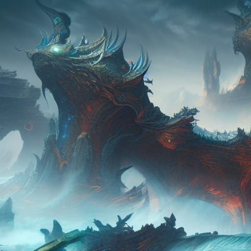 Detailed Fight Scene in Deep Color