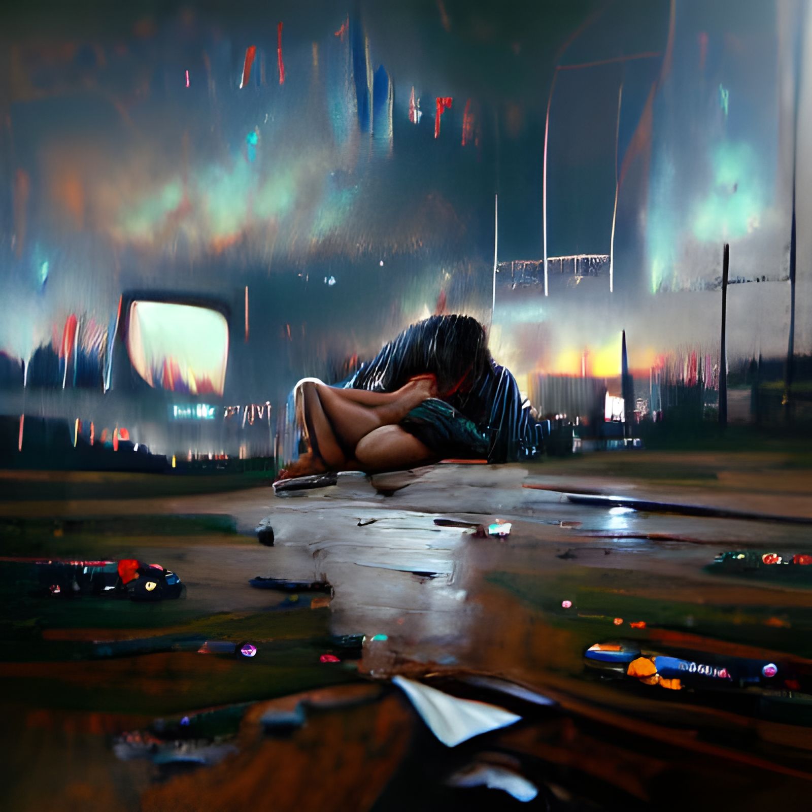 Longing and Distance: Oil Painting in Cosmic Style