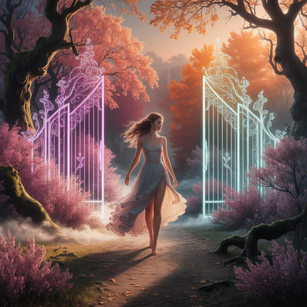 Neon Gates: Summer to Autumn Transition