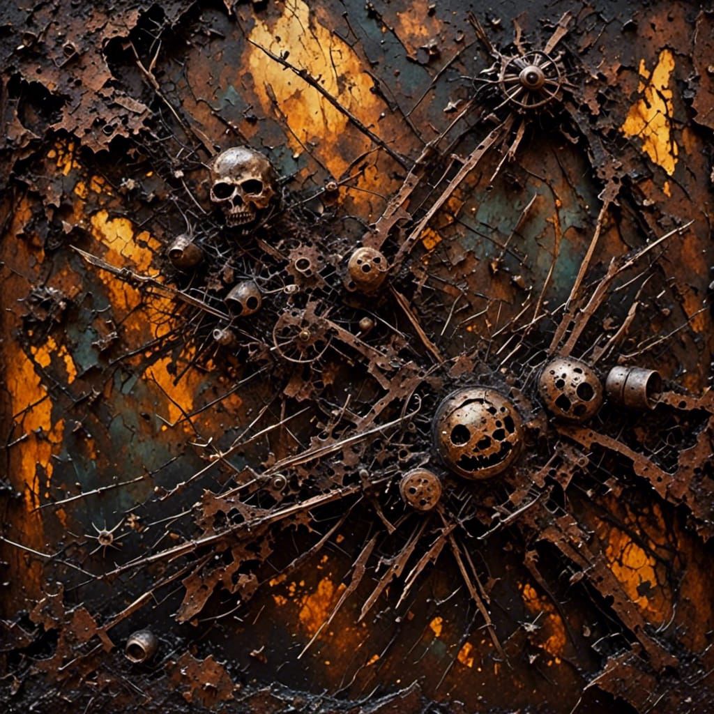 Scary Steampunk Punishment Machine in Antique Style