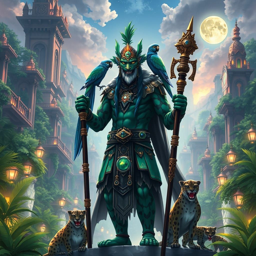 Leopard Shaman: Elemental Harmony in Dream City