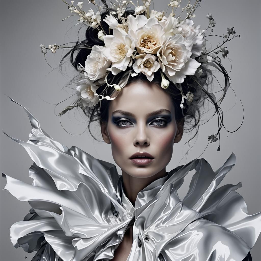 Fashion Portrait of a Beautiful Woman