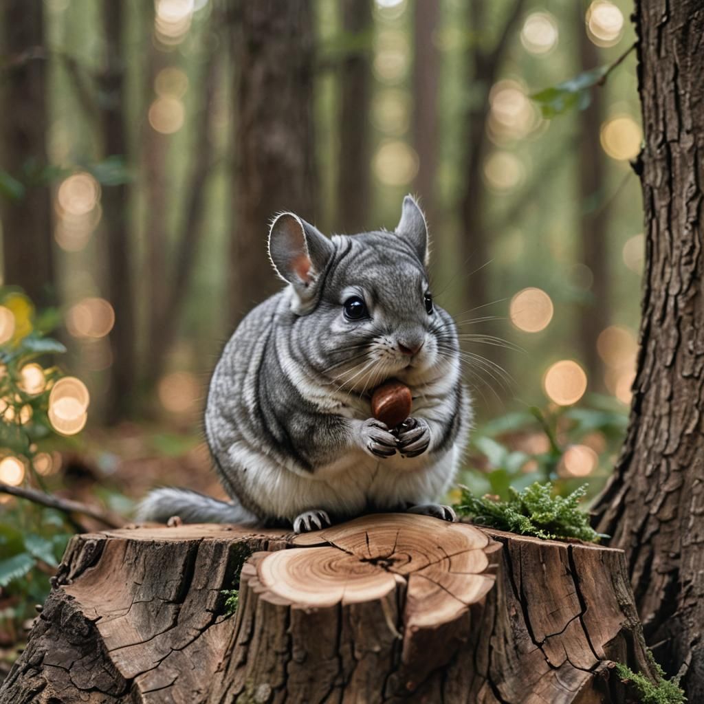 Chinchilla Close-Up: Wildlife Macro Photography