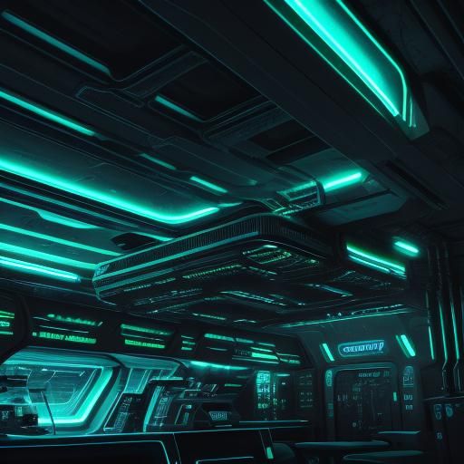 Alien Refuels Spaceship at Retro-Futuristic Gas Station