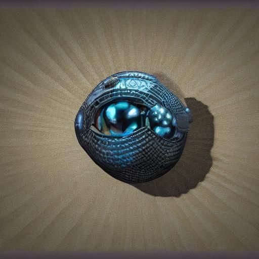 Neurographic Art with Black Pearls in 3D