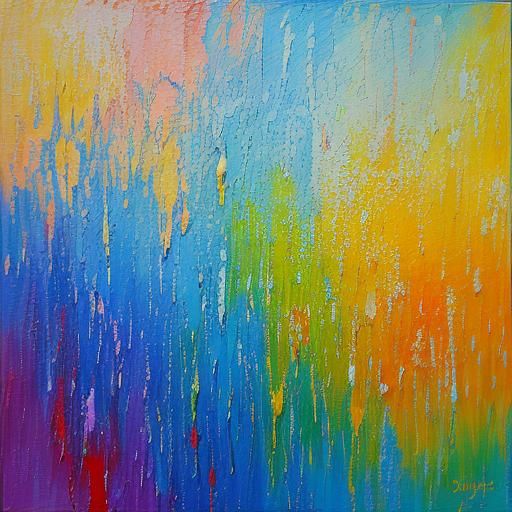 Whispering Dreams: Neo-Impressionist Expressionist Oil Paint...