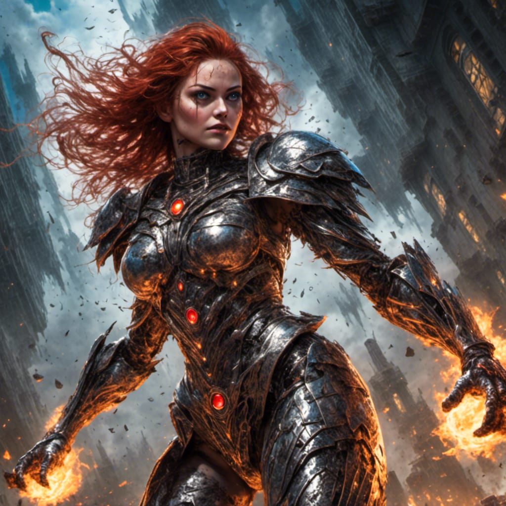 Hot Scottish Baroness as Colossus in X-Men Style