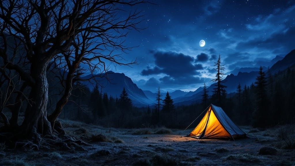 Forgotten Adventures Under a Haunting Indigo Sky