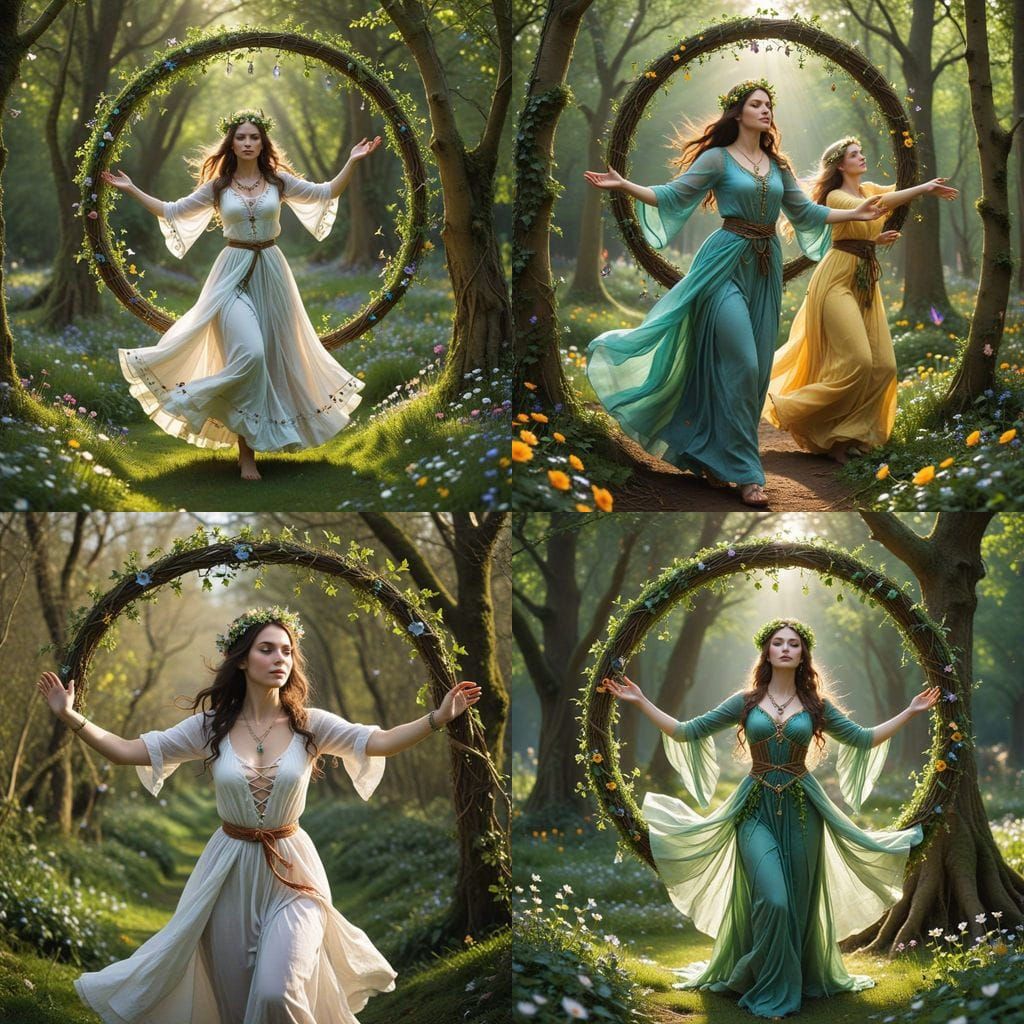 Celebrate Freedom and Harmony in a Vibrant Pagan Aesthetic