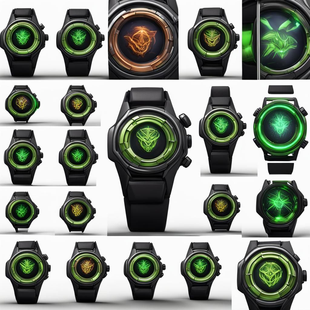 Omnitrix: Alien Transformation Watch in Detailed Matte Paint...