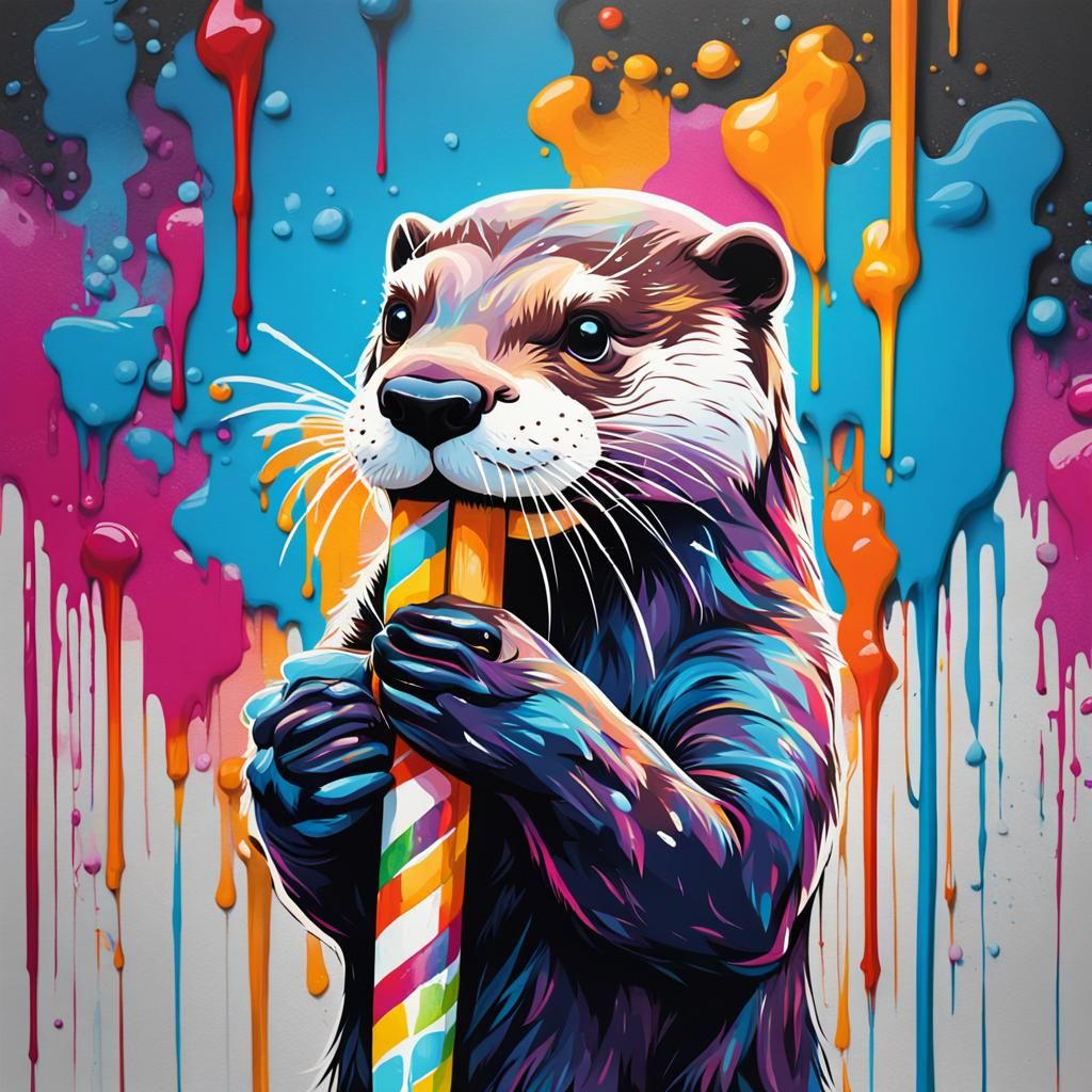 Frozen Otter Pop: Graffiti Art in Street Style