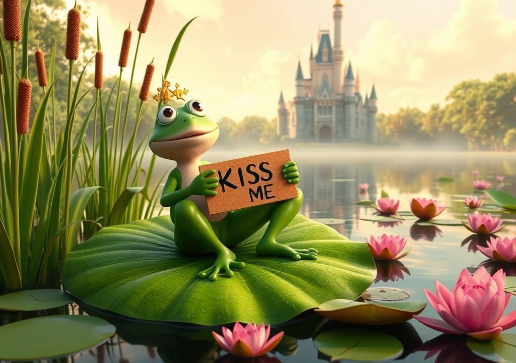 Pixar Frog Prince Asks for a Kiss