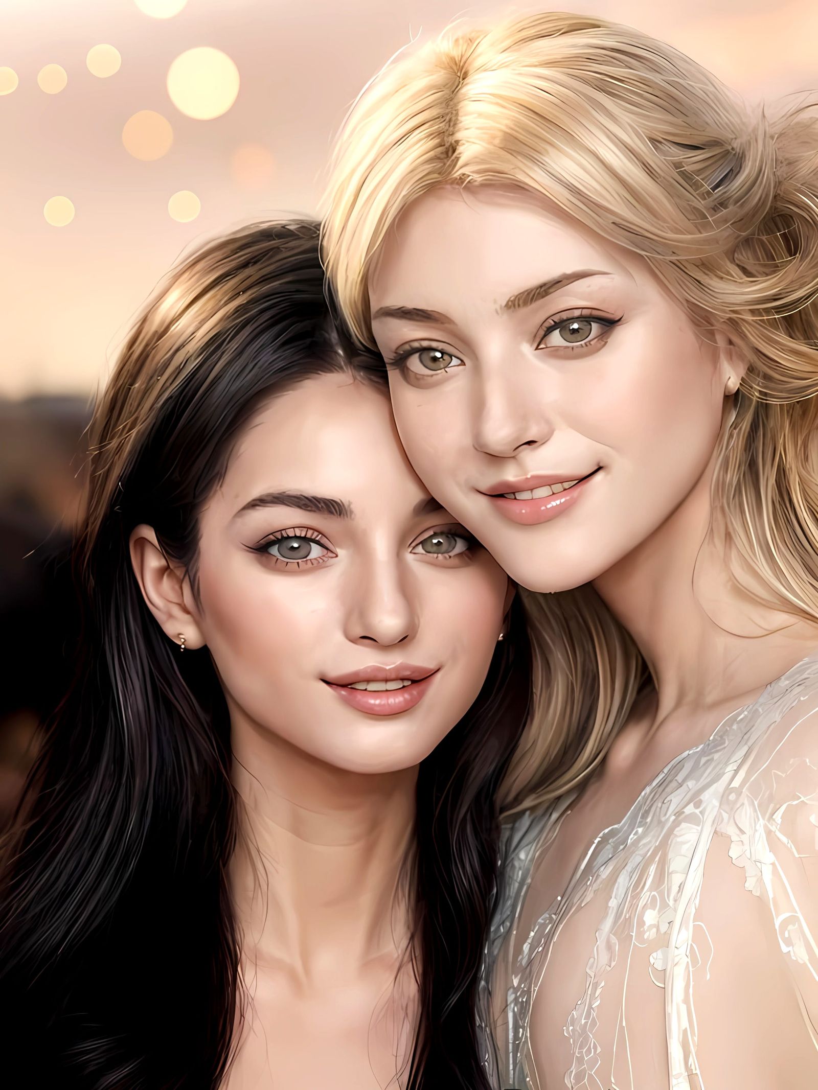 AI Image of Two Beautiful Women