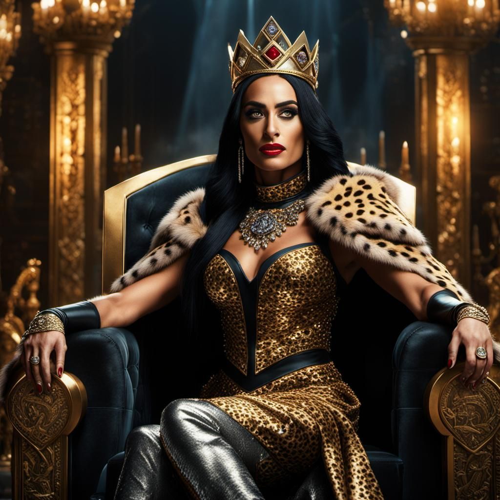 Wrestler as Blackfire on Throne: Digital Matte Painting