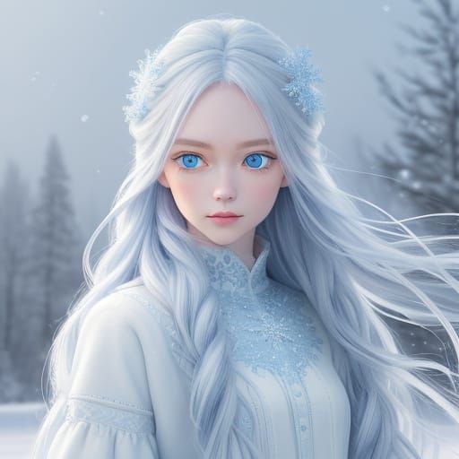 Frozen Winter Beauty in Soft Pastel Hues