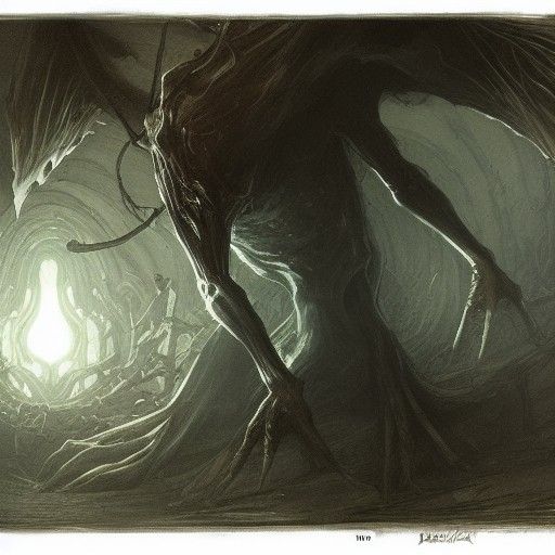 Horror Pokemon in Doré and Rutkowski Style