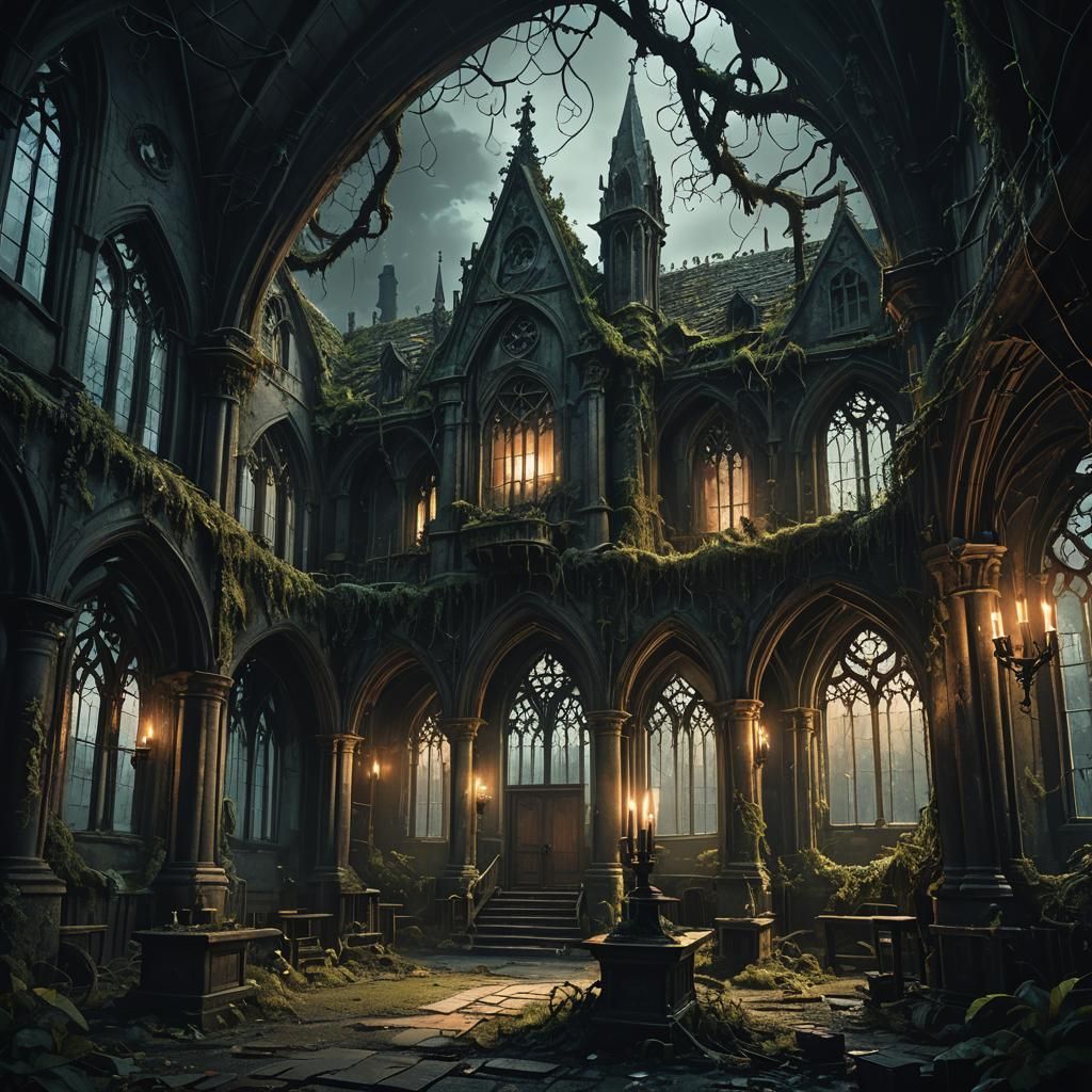Eerie Gothic School for Supernatural Creatures