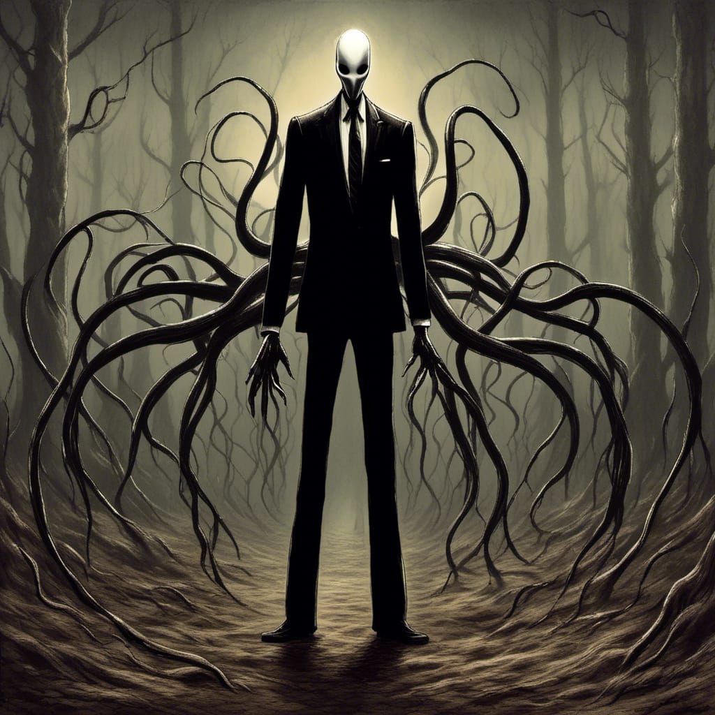 Slender Man is a fictional creepypasta character