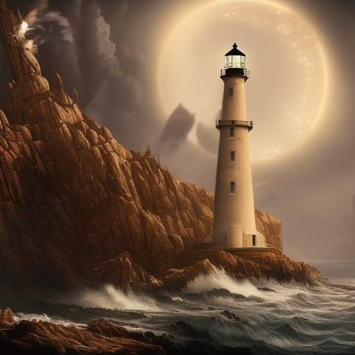 Lighthouse of the Damned: Epic Digital Matte Painting