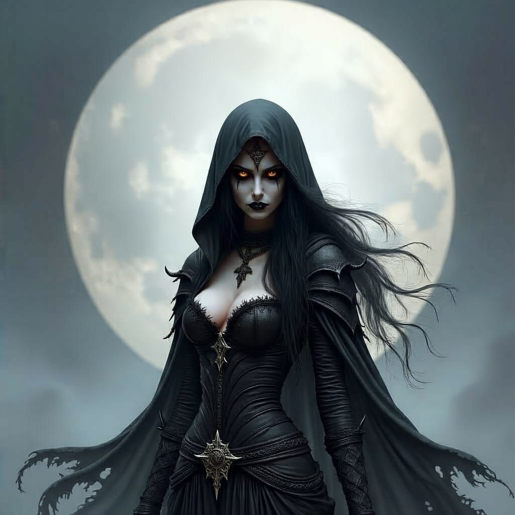Grimdark Fantasy Art in Anne Stokes Style