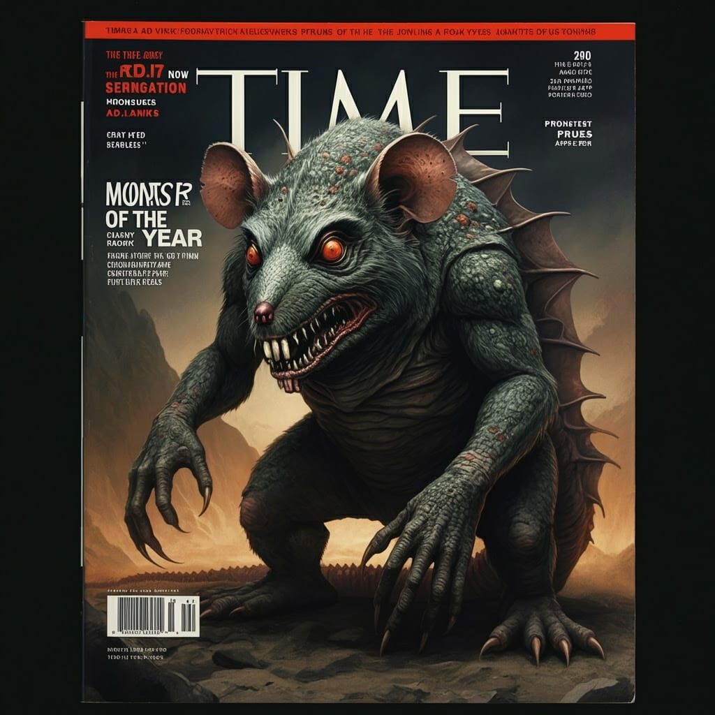 Ratfink Monster Cover Art in Classic Style